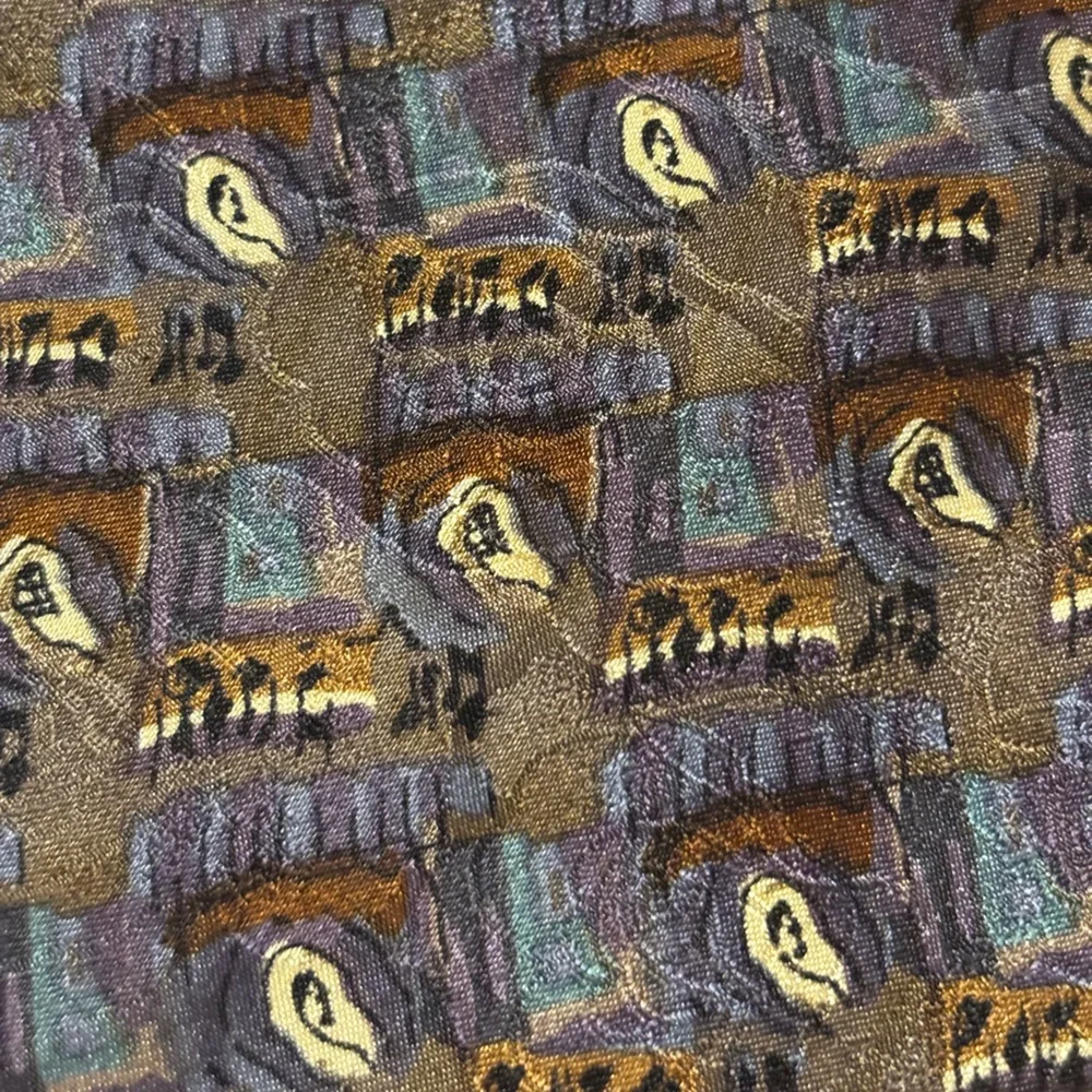 GRATEFUL DEAD Jerry Garcia Tie TRENDY 100% silk muted tone **2 for 20** epic